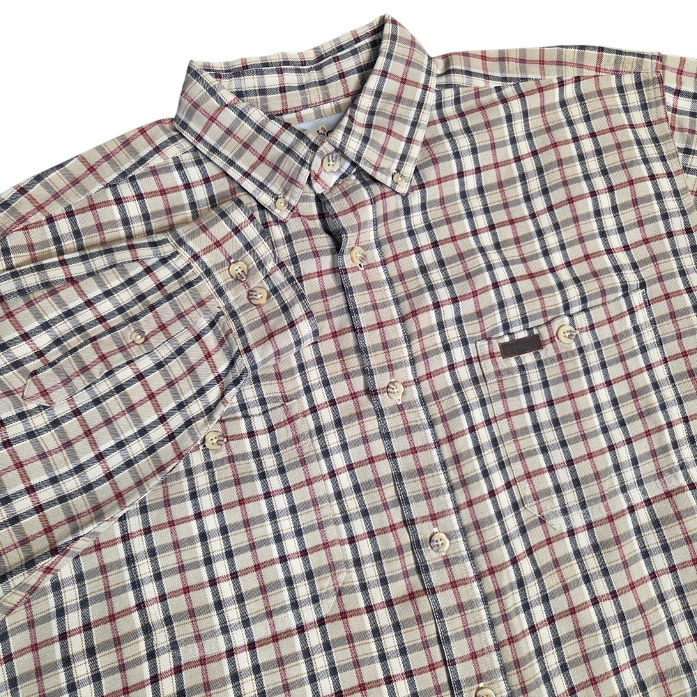 Carhartt Classic Plaid Button Down Shirt Casual Workwear Long Sleeve Size XL